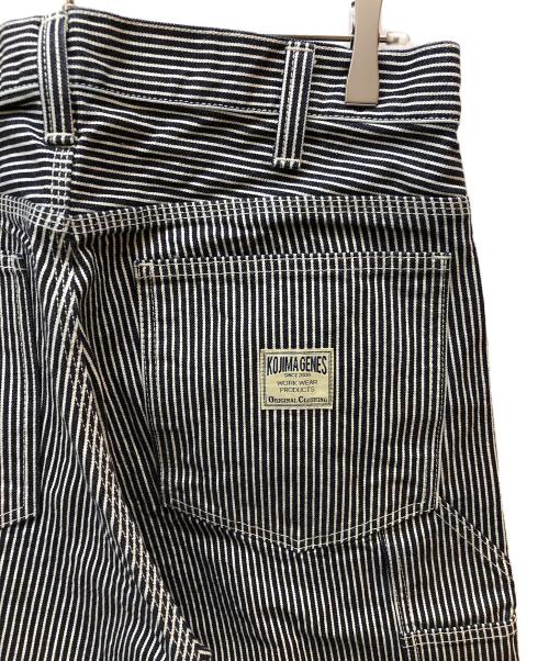 児島ジーンズ（コジマジーンズ）児島ジーンズ (コジマジーンズ) ベーシックヒッコリーペインターパンツ ブラック サイズ:32の古着・服飾アイテム