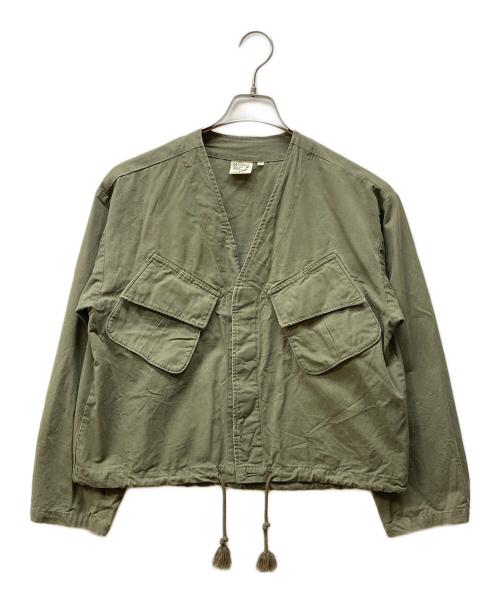 orSlow（オアスロウ）orSlow (オアスロウ) NO COLLAR US ARMY SHORT JACKET カーキ サイズ:2の古着・服飾アイテム