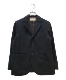 BEAMS BOY（ビームスボーイ）の古着「ポリエステル ウール 3ボタン ブレザー」｜ネイビー