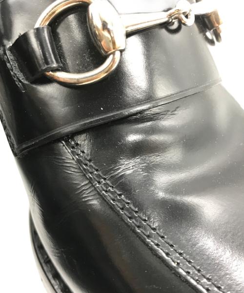 GUCCI（グッチ）GUCCI (グッチ) ホースビットヒールローファー ブラック サイズ:36 1/2の古着・服飾アイテム