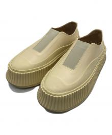 JIL SANDER（ジルサンダー）の古着「プラットフォームスリッポン」｜ベージュ