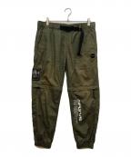 Aape BY A BATHING APEエーエイプ バイ アベイシングエイプ）の古着「AAPE WOVEN FANCY PANTS」｜カーキ