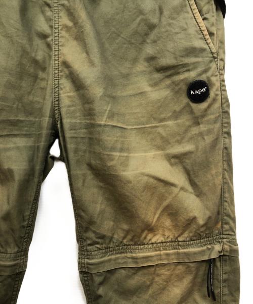Aape BY A BATHING APE（エーエイプ バイ アベイシングエイプ）AAPE BY A BATHING APE (エーエイプ バイ アベイシングエイプ) AAPE WOVEN FANCY PANTS カーキ サイズ:Ⅼの古着・服飾アイテム
