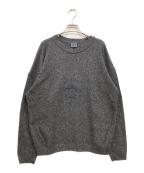 VERSACEヴェルサーチェ）の古着「メデューサ刺繍ロゴハイネックニット」｜ブラック