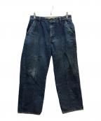 anachronorm×Vibeca &coアナクロノーム×）の古着「DENIM PANTS WASH」｜インディゴ