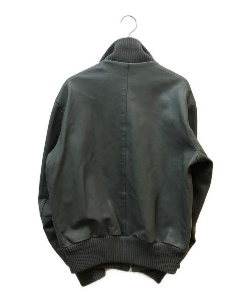German military（ジャーマンミリタリー）German military (ジャーマンミリタリー) レザーフライトジャケット グレー サイズ:174/92の古着・服飾アイテム