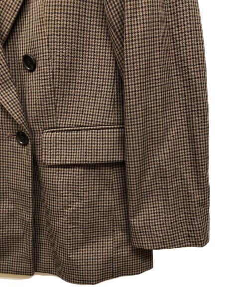JOURNAL STANDARD relume（ジャーナルスタンダード レリューム）JOURNAL STANDARD relume (ジャーナルスタンダード レリューム) チェックダブルジャケット ブラウン サイズ:38の古着・服飾アイテム