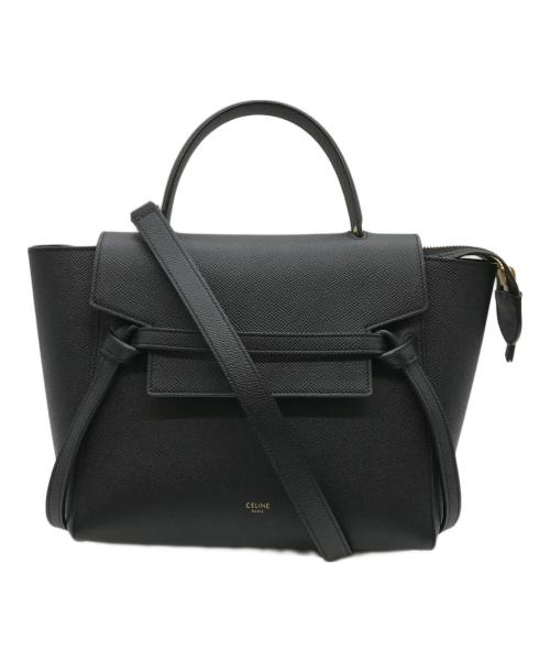 CELINE（セリーヌ）CELINE (セリーヌ) マイクロベルトバッグ ブラックの古着・服飾アイテム