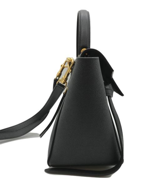 CELINE（セリーヌ）CELINE (セリーヌ) マイクロベルトバッグ ブラックの古着・服飾アイテム