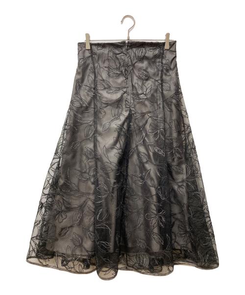 JUSGLITTY（ジャスグリッティー）JUSGLITTY (ジャスグリッティー) コード刺繍マーメイドスカート ブラック サイズ:Sの古着・服飾アイテム