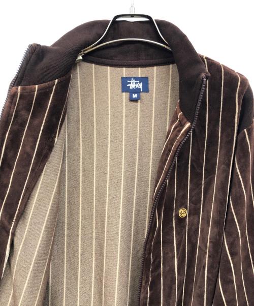 stussy（ステューシー）stussy (ステューシー) 紺タグオールドベロアジャケット ブラウン サイズ:Mの古着・服飾アイテム