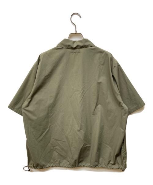 COLUMN（コラム）COLUMN (コラム) ドローストリングショートスリーブシャツ グリーン サイズ:Lの古着・服飾アイテム