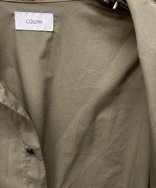 COLUMN（コラム）COLUMN (コラム) ドローストリングショートスリーブシャツ グリーン サイズ:Lの古着・服飾アイテム