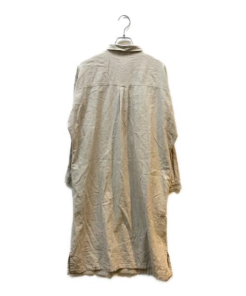 ymr YACCO MARICARD（ymrヤッコマリカルド）ymr YACCO MARICARD (ymrヤッコマリカルド) リネンシャツワンピース ベージュ サイズ:Mの古着・服飾アイテム