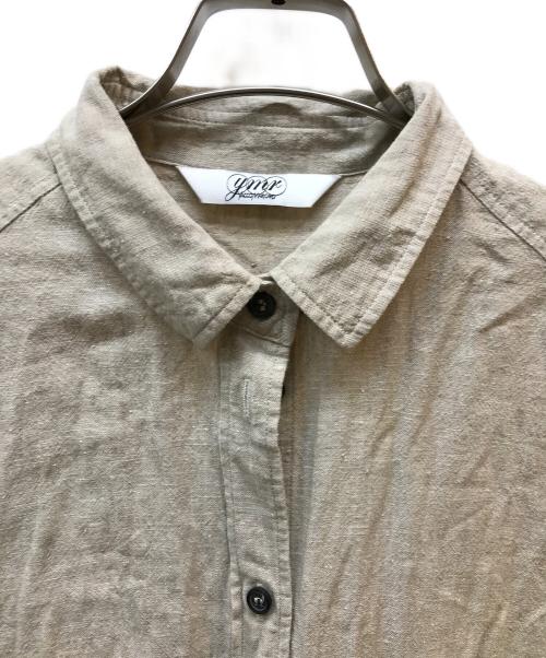 ymr YACCO MARICARD（ymrヤッコマリカルド）ymr YACCO MARICARD (ymrヤッコマリカルド) リネンシャツワンピース ベージュ サイズ:Mの古着・服飾アイテム