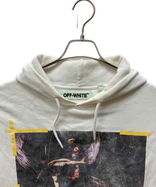 OFFWHITE（オフホワイト）OFFWHITE (オフホワイト) SS15 OFF WHITE CARAVAGGIO HOODIE ホワイト サイズ:Sの古着・服飾アイテム