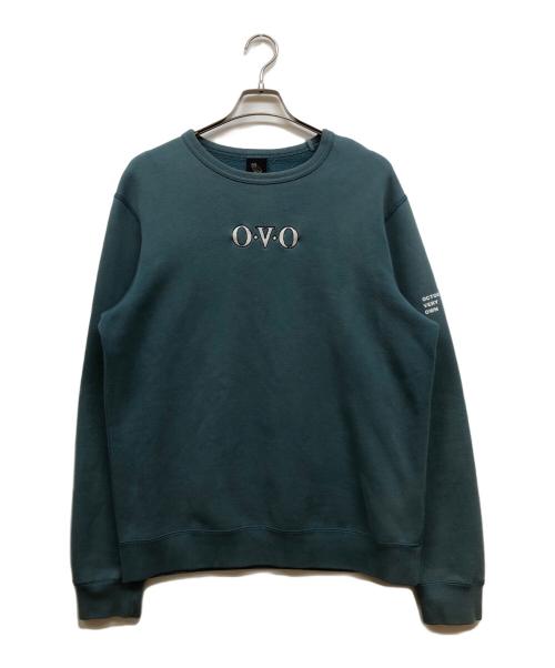OVO（オクトーバーズ ベリー オウン）OVO (オクトーバーズ ベリー オウン) クルーネックスウェット ブルー サイズ:Mの古着・服飾アイテム
