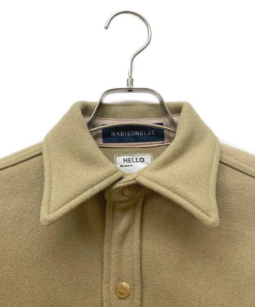 MADISON BLUE（マディソンブルー）MADISON BLUE (マディソンブルー) ウールCPOシャツジャケット ベージュ サイズ:１の古着・服飾アイテム