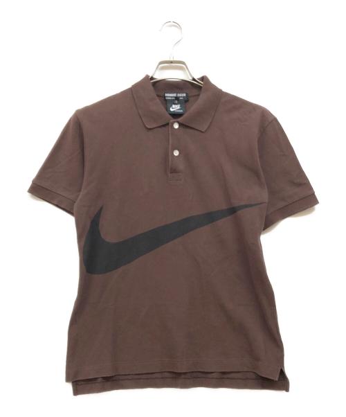 NIKE（ナイキ）NIKE (ナイキ) HOMME DEUX COMME des GARCONS (オムドゥ コム デ ギャルソン) ポロシャツ ブラウン サイズ:Ｓの古着・服飾アイテム