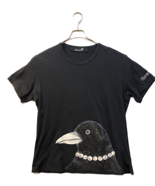 GROUND Y（グラウンドワイ）GROUND Y (グラウンドワイ) デザイナーズカットソー ブラック サイズ:2の古着・服飾アイテム