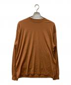AURALEEオーラリー）の古着「WASHABLE LIGHT WOOL JERSEY L/S TEE」｜ブラウン