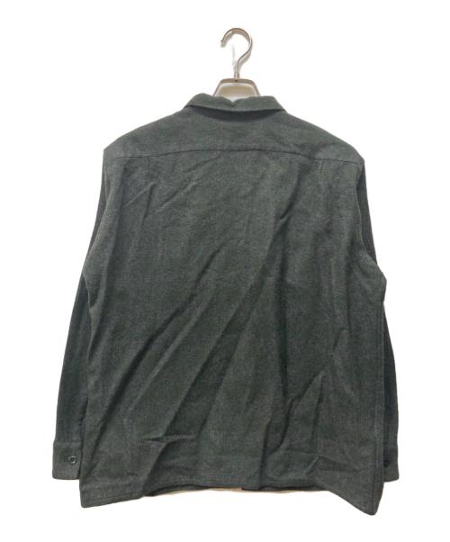 COMOLI（コモリ）COMOLI (コモリ) ウールチェック オープンカラーシャツ グリーン サイズ:１の古着・服飾アイテム