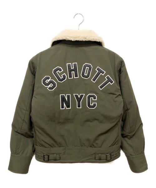 Schott（ショット）Schott (ショット) アーバンB-3ジャケット グリーン サイズ:Sの古着・服飾アイテム