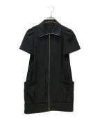 FOXEY NEWYORKフォクシーニューヨーク）の古着「フルジップワンピース」｜ブラック