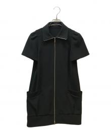 FOXEY NEWYORK（フォクシーニューヨーク）の古着「フルジップワンピース」｜ブラック