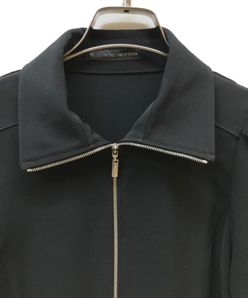 FOXEY NEWYORK（フォクシーニューヨーク）FOXEY NEWYORK (フォクシーニューヨーク) フルジップワンピース ブラック サイズ:36の古着・服飾アイテム
