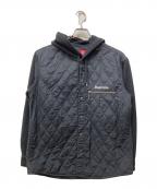 SUPREMEシュプリーム）の古着「Hooded Fleece Nylon Shirt」｜ブラック
