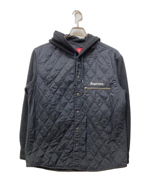SUPREME（シュプリーム）Supreme (シュプリーム) Hooded Fleece Nylon Shirt ブラック サイズ:Sの古着・服飾アイテム