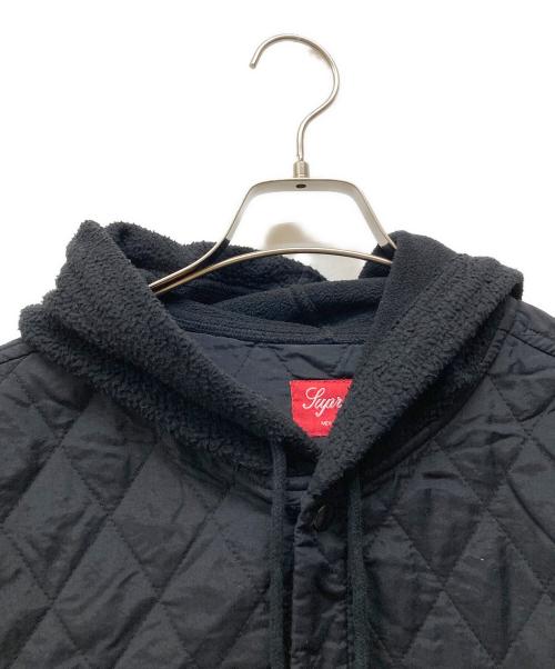 SUPREME（シュプリーム）Supreme (シュプリーム) Hooded Fleece Nylon Shirt ブラック サイズ:Sの古着・服飾アイテム