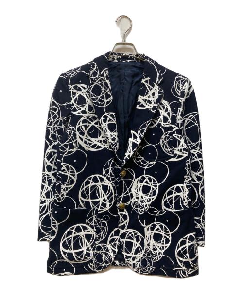 NIGOLD（ニゴールド）NIGOLD (ニゴールド) FUTURA LABORATORIES (フューチュラ ラボラトリーズ) 2B BLAZER ネイビー サイズ:46の古着・服飾アイテム