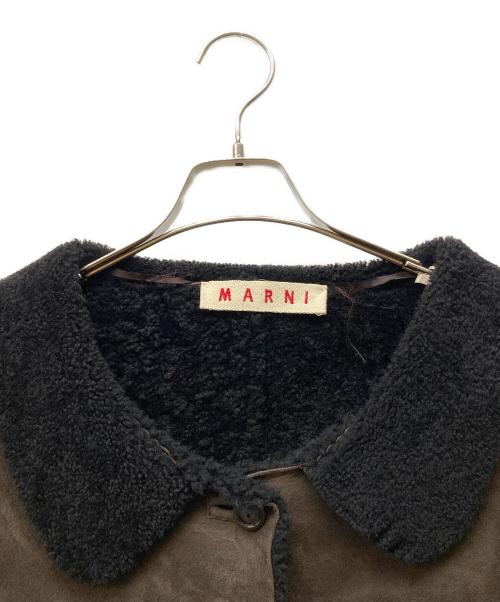 MARNI（マルニ）MARNI (マルニ) ムートンジャケット ブラウン サイズ:SIZE 40の古着・服飾アイテム