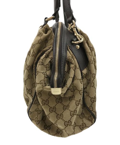 GUCCI（グッチ）GUCCI (グッチ) GG柄2WAYショルダーバッグ ベージュの古着・服飾アイテム