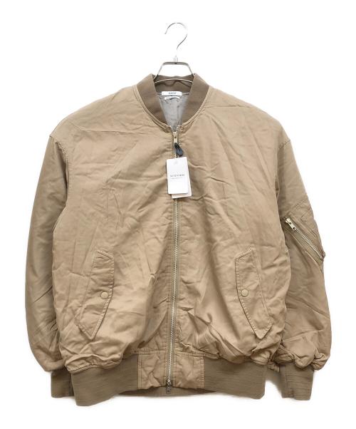 SCENTOF（セントオブ）SCENTOF (セントオブ) レーヨンコットン MA-1 ブルゾン ベージュ サイズ:SIZE Free 未使用品の古着・服飾アイテム