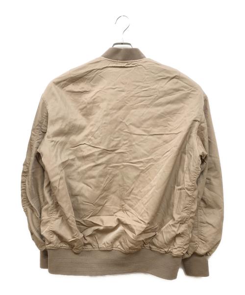 SCENTOF（セントオブ）SCENTOF (セントオブ) レーヨンコットン MA-1 ブルゾン ベージュ サイズ:SIZE Free 未使用品の古着・服飾アイテム