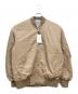 SCENTOF（セントオブ）の古着「レーヨンコットン MA-1 ブルゾン」｜ベージュ