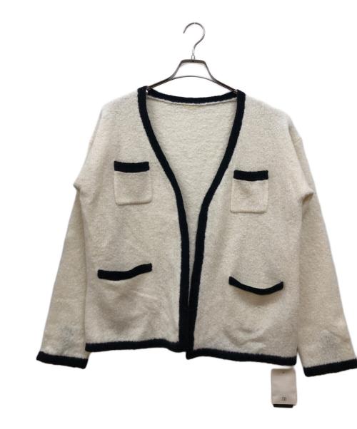 L'appartement（アパルトモン）L'Appartement (アパルトモン) Bicolor カーディガン アイボリー サイズ:SIZE Free 未使用品の古着・服飾アイテム