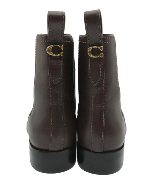 COACH（コーチ）COACH (コーチ) MAEVE LTH BOOTIE ブラウン サイズ:6.5の古着・服飾アイテム