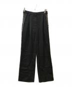 GIVENCHYジバンシィ）の古着「サイドレースタックパンツ」｜ブラック