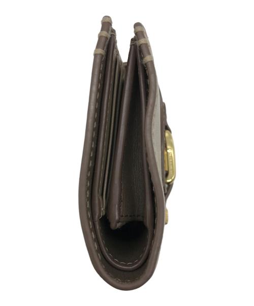 RALPH LAUREN（ラルフローレン）RALPH LAUREN (ラルフローレン) Welington French wallet ベージュの古着・服飾アイテム