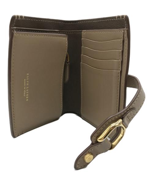 RALPH LAUREN（ラルフローレン）RALPH LAUREN (ラルフローレン) Welington French wallet ベージュの古着・服飾アイテム