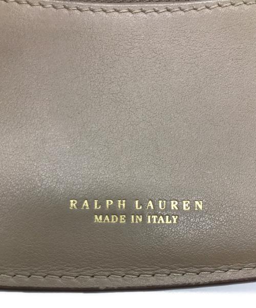RALPH LAUREN（ラルフローレン）RALPH LAUREN (ラルフローレン) Welington French wallet ベージュの古着・服飾アイテム