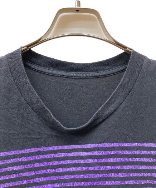 CHROME HEARTS（クロムハーツ）CHROME HEARTS (クロムハーツ) FOTI DOG tシャツ ブラック×パープル サイズ:Lの古着・服飾アイテム