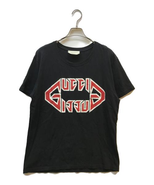 GUCCI（グッチ）GUCCI (グッチ) 19SS Metal Logo Oversize Tee ブラック サイズ:Mの古着・服飾アイテム