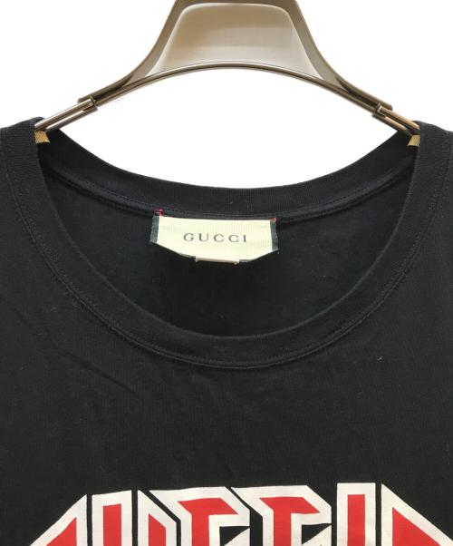 GUCCI（グッチ）GUCCI (グッチ) 19SS Metal Logo Oversize Tee ブラック サイズ:Mの古着・服飾アイテム