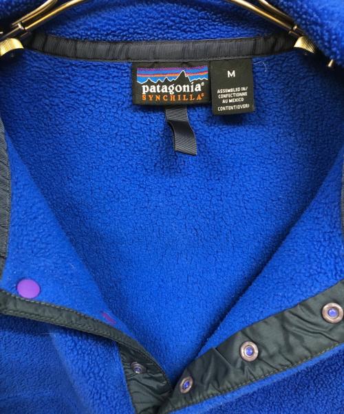 Patagonia（パタゴニア）Patagonia (パタゴニア) 02年製 シンチラスナップT ブルー サイズ:Mの古着・服飾アイテム