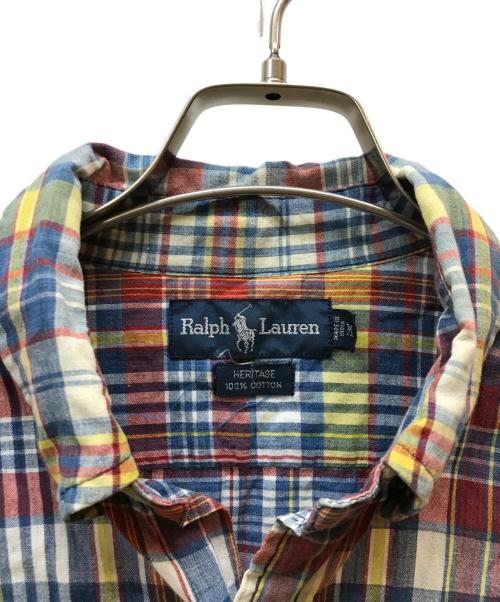 RALPH LAUREN（ラルフローレン）RALPH LAUREN (ラルフローレン) HERITAGE 裾ポニーチェックシャツ マルチカラー サイズ:Mの古着・服飾アイテム